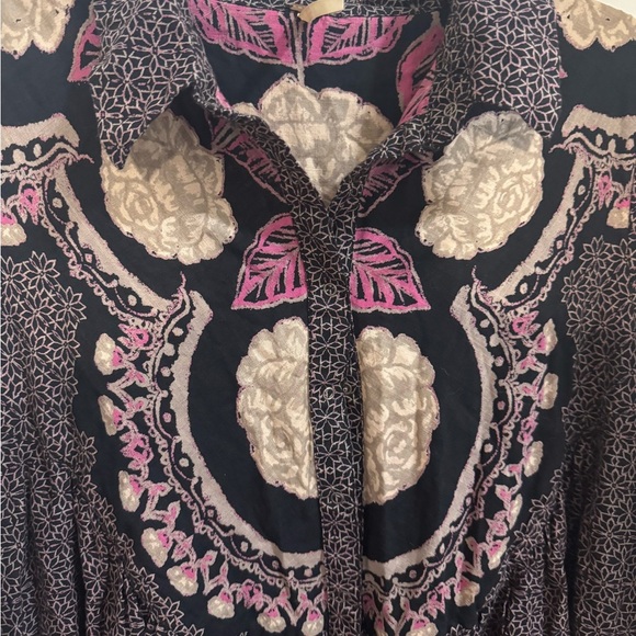 Women's Smell The Roses Printed Babydoll Mini Dress - Picture 5 of 6